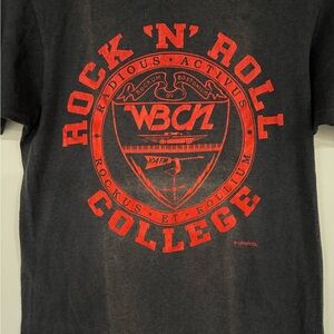 Hanes Rock 'N' Roll Graphic Tee - Black and Red